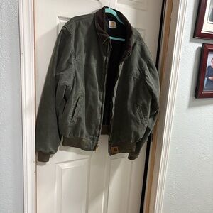 Carhartt Men's Dark Olive Bomber Jacket
